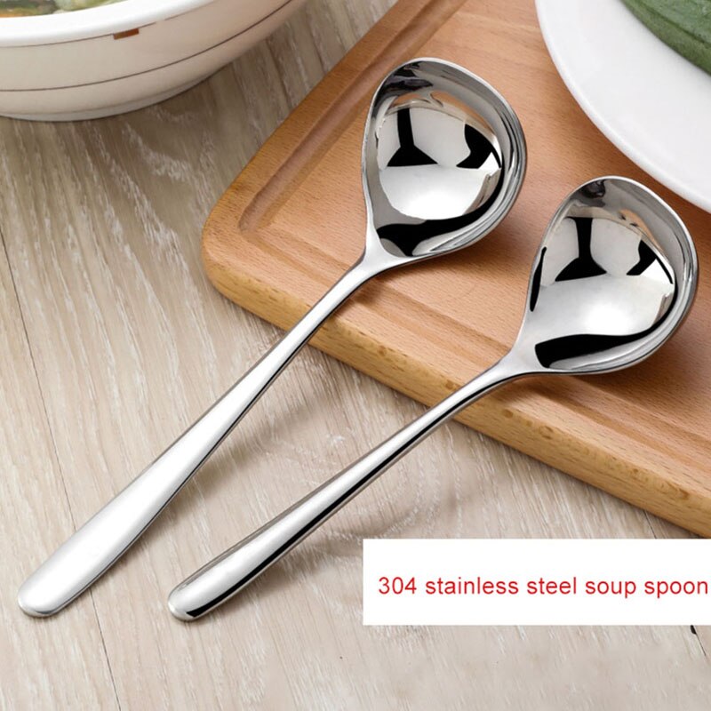 Stainless Steel Thickening Spoon with Long Handle