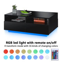 Thumbnail for High Gloss RGB LED Coffee Table