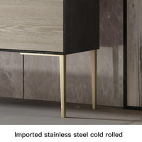 Thumbnail for Nordic Storage Cabinet Sideboard with Stainless Steel Feet