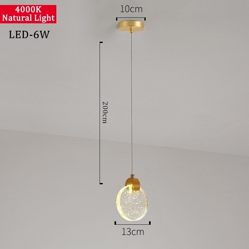 Modern LED Crystal Pendant Lamp