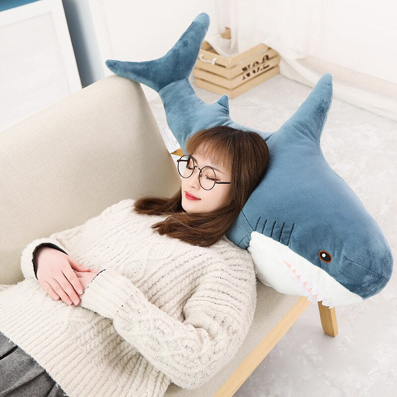 Giant Shark Plush Toy Pillow for Kids