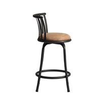 Thumbnail for 2 Piece Swivel Bar Stools with Brown Upholstery