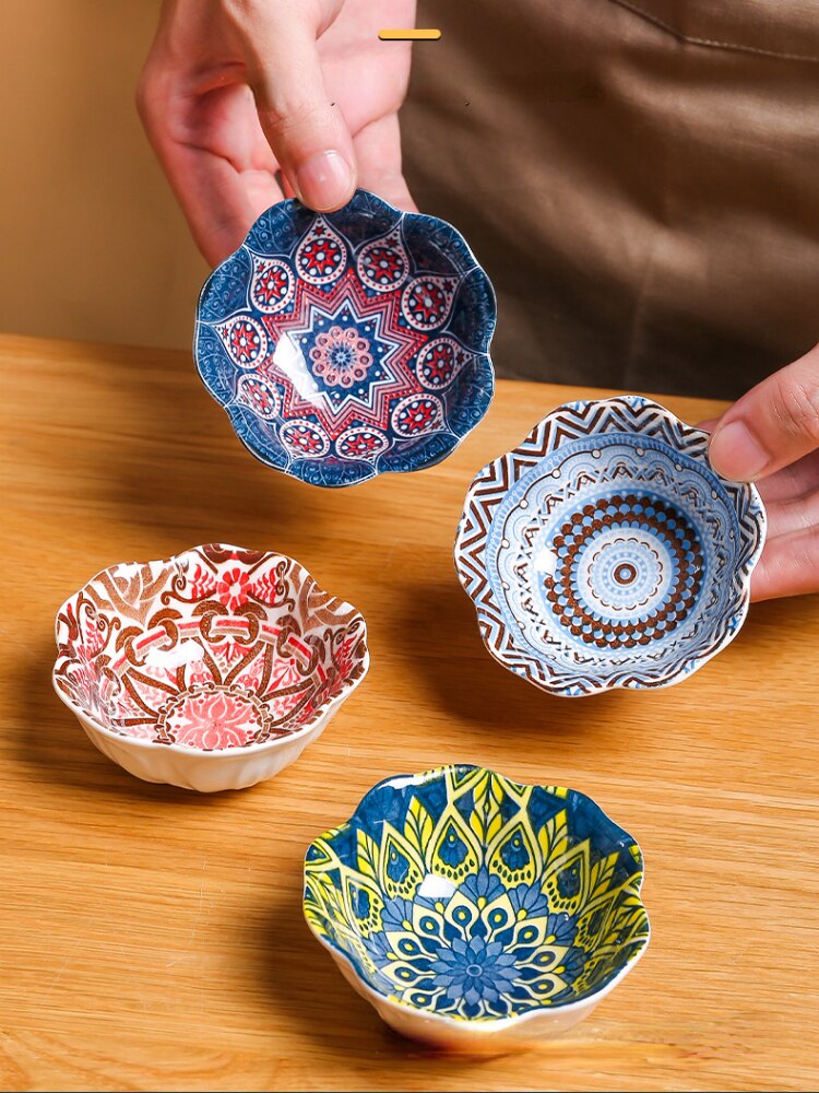 Painted Ceramic Seasoning Bowl