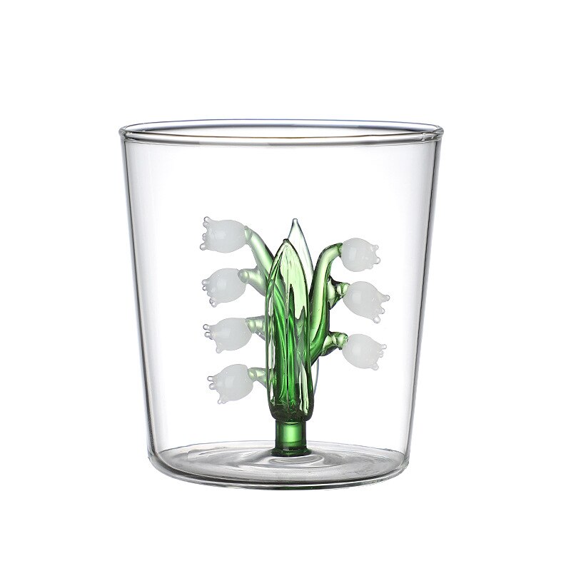 Lily of The Valley Series Transparent Glass Goblet