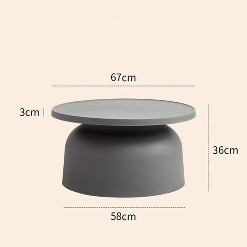 Nordic Minimalist Round Coffee Tables