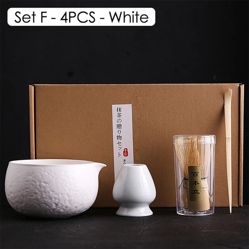 Japanese Matcha Blender Set with Bamboo Whisk Matcha Brush