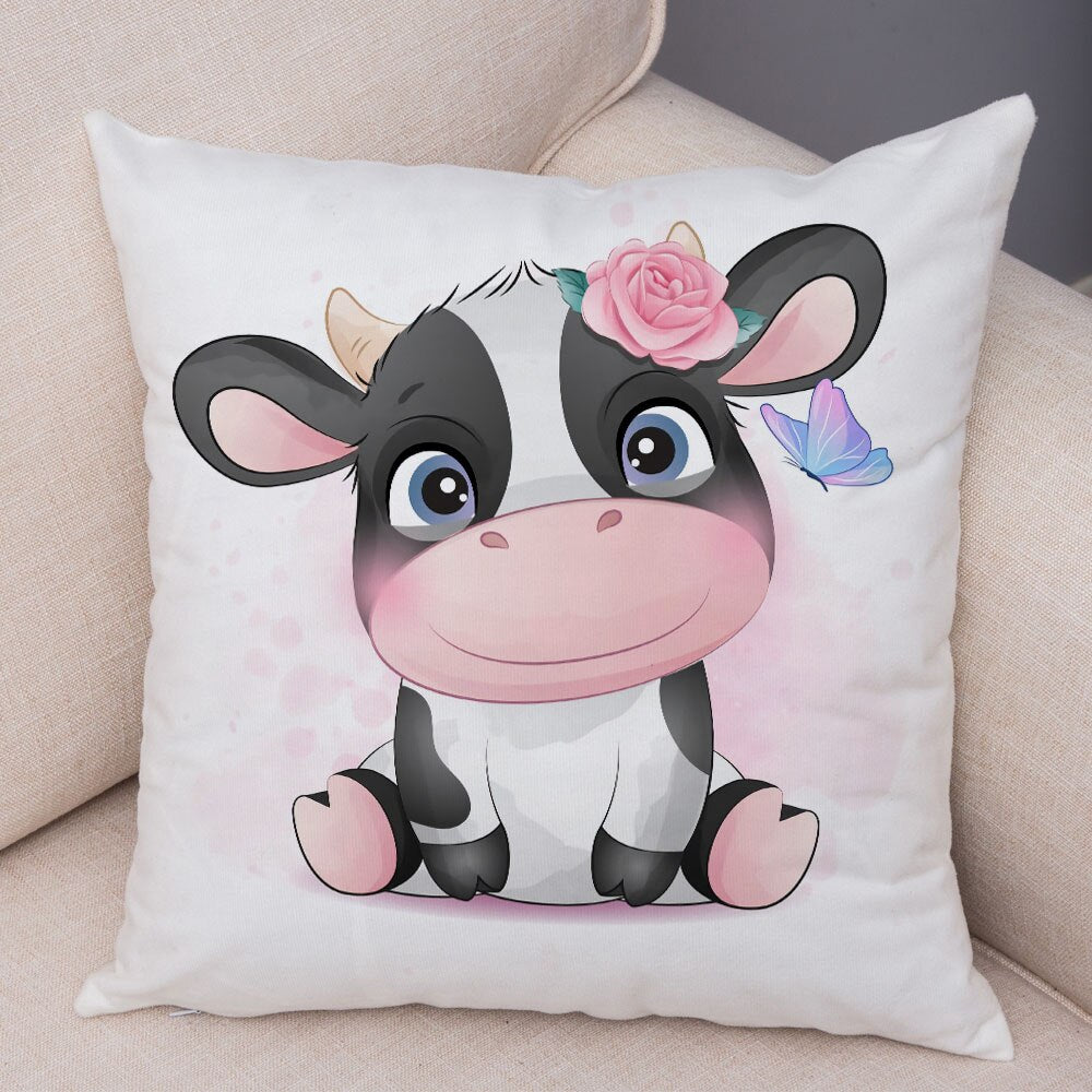 Cute Cartoon Animal Pillowcase - Decorative Cushion Cover
