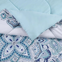 Thumbnail for Teal Medallion Bed in a Bag Comforter Set - 10 Pieces