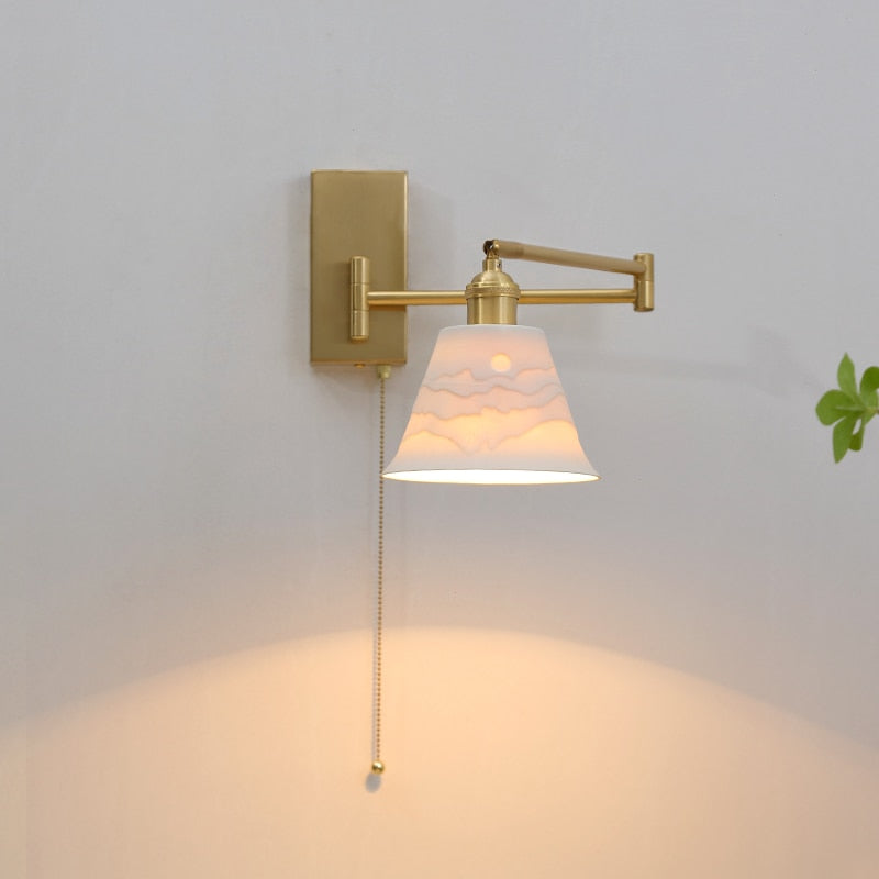 Nordic LED Wall Sconce with Pull Chain