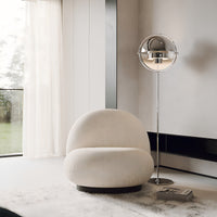Thumbnail for Modern Copper Floor Lamp with E27 Bulb