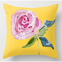 Thumbnail for Yellow Velvet Cushion Pillowcase for Square Pillows
