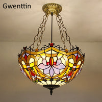 Thumbnail for Tiffany Stained Glass Pendant Light
