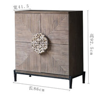 Thumbnail for Retro Solid Wood Chest of Drawers with Decorative Storage