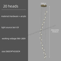 Thumbnail for LED Pendant Lamp for Spiral Staircase Lighting