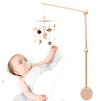 Thumbnail for Wooden Baby Crib Mobile - Boho Style
