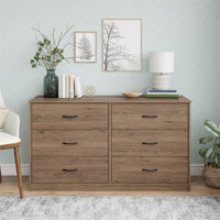 Thumbnail for Classic Walnut Dresser with Mirror