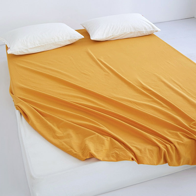 Simple Fitted Sheet - Queen Size Elastic Bedsheet