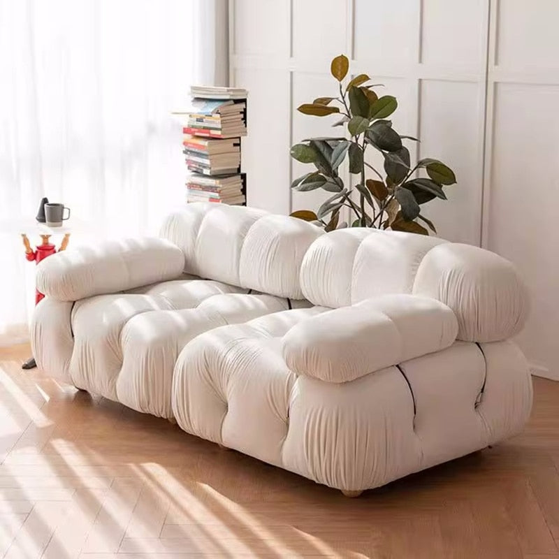 Sofa Bed with Wood Legs