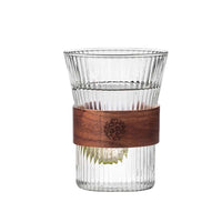 Thumbnail for Japanese Style Glass Coffee Cups with Walnut Sleeve
