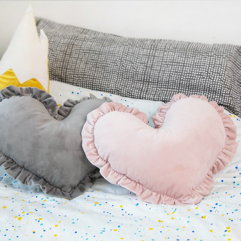 Princess Cartoon Heart-Shaped Plush Toy Pillow