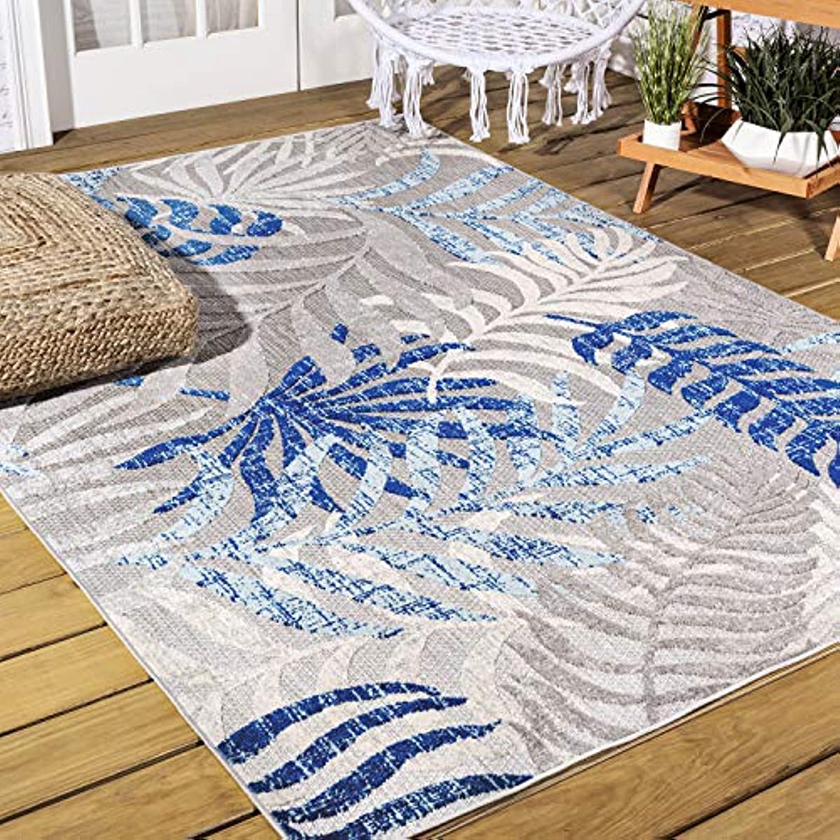 Tropics Palm Leaves Carpet for Living Room