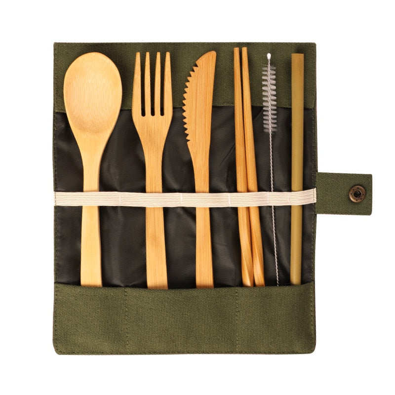 Eco-Friendly Bamboo Cutlery Set