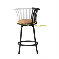 Thumbnail for 2 Piece Swivel Bar Stools with Brown Upholstery