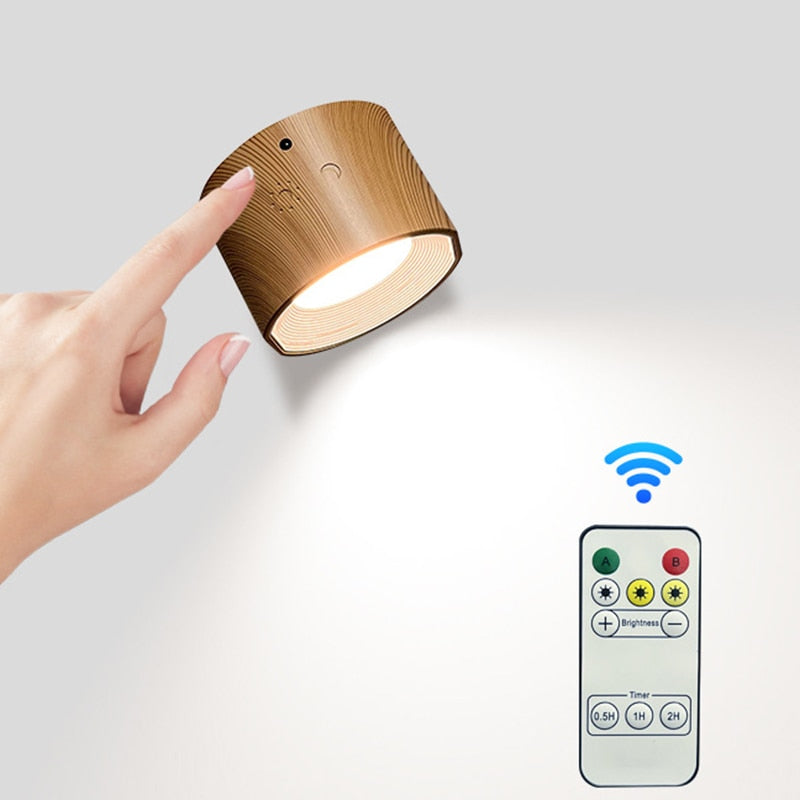 LED Wall Lamp with USB Charging and Remote Control