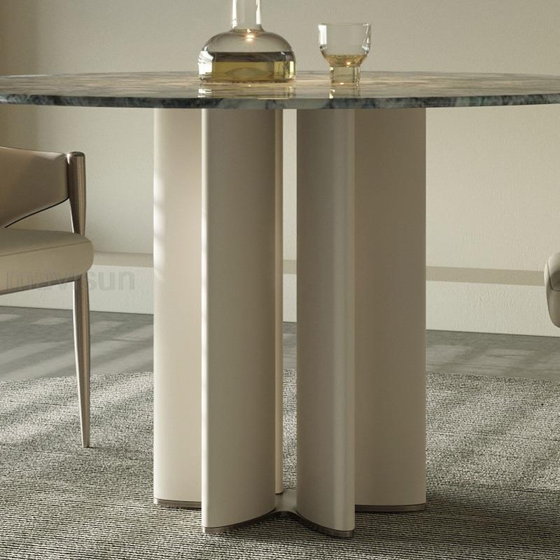 Stable Marble Round Dining Table