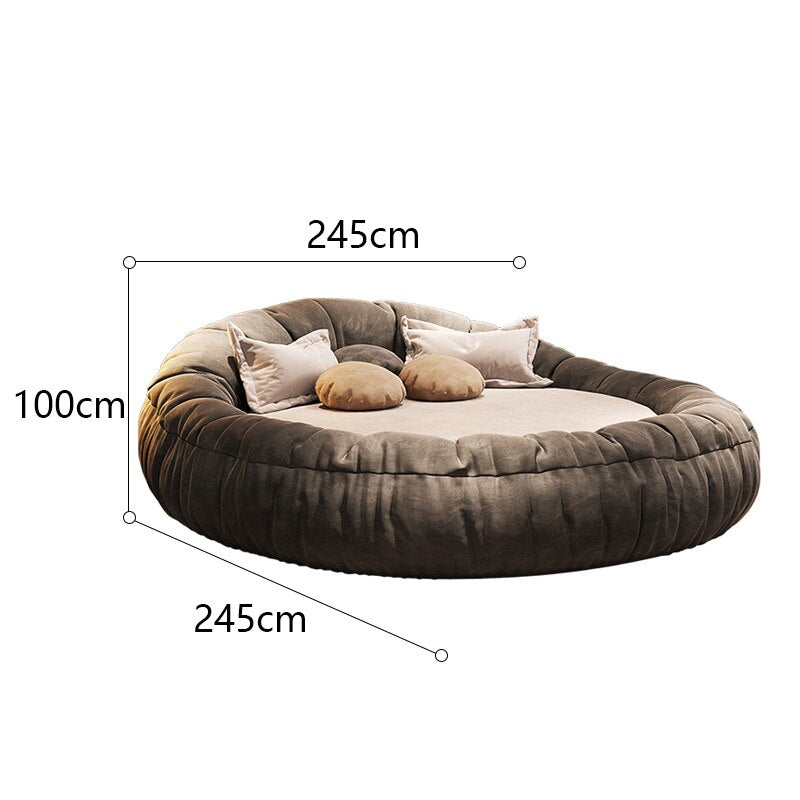 Round Bed for Couples - Italian Minimalist