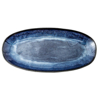 Thumbnail for Japanese Style Kiln Cat Tye Blue Fish Plate