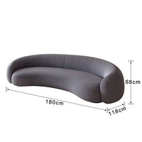 Thumbnail for White Curved Sofa for Modern Living Rooms