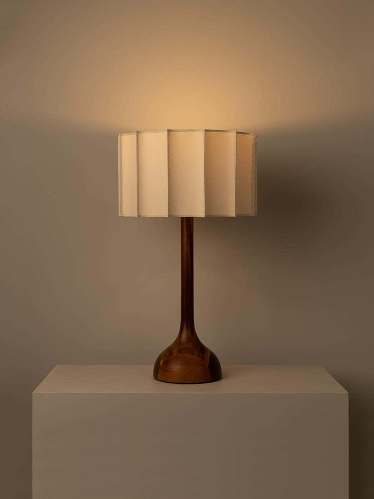 Zen-Inspired Solid Wood LED Floor Lamp