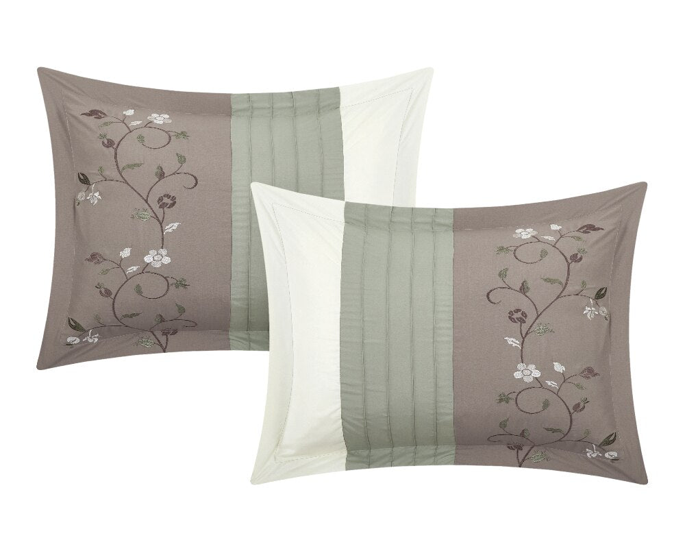 Reversible Floral Comforter Set