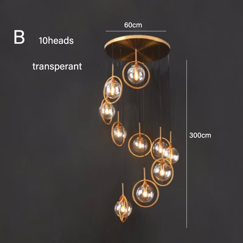 Modern Glass Ball Chandelier- Pendant Lights