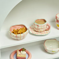 Thumbnail for Kawaii Ceramic Mug - Handmade Flower Pattern - 300ml