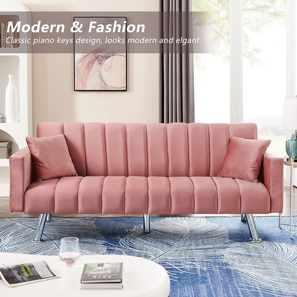 Modern Velvet Sleeper Sofa