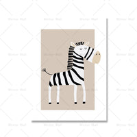 Thumbnail for Safari Animals Canvas for Kids Nursery Bedroom