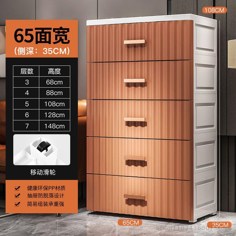 Wardrobe for Household with Plastic Storage
