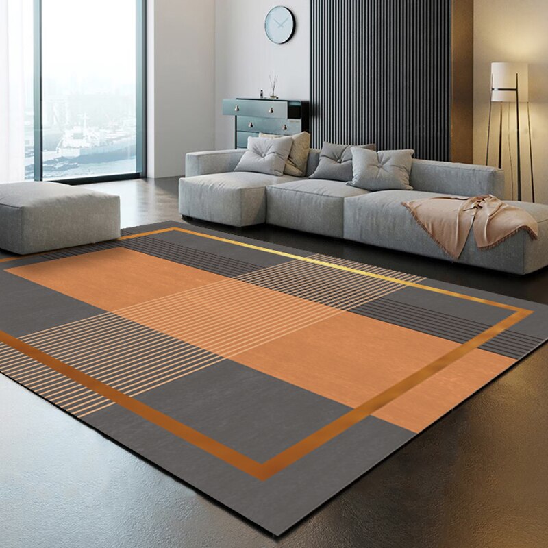 Geometric Decorative Carpet Light Luxury Large Area Rug