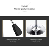 Thumbnail for Modern Gray Adjustable Swivel Bar Stool