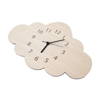 Thumbnail for Mute Cloud Shape Wooden Wall Clock