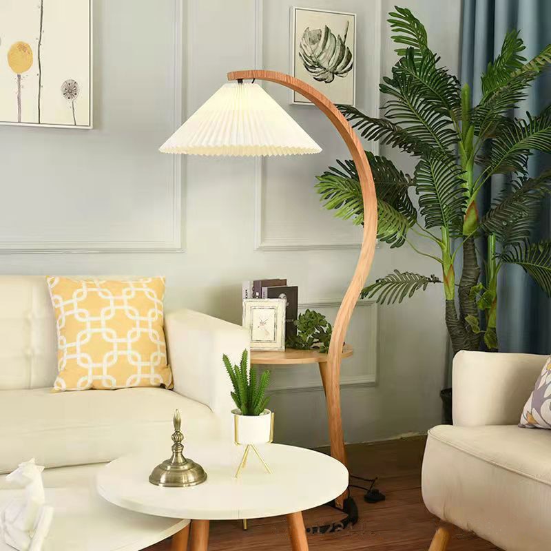 Solid Wood LED Floor Lamp for Stylish Indoor Lighting