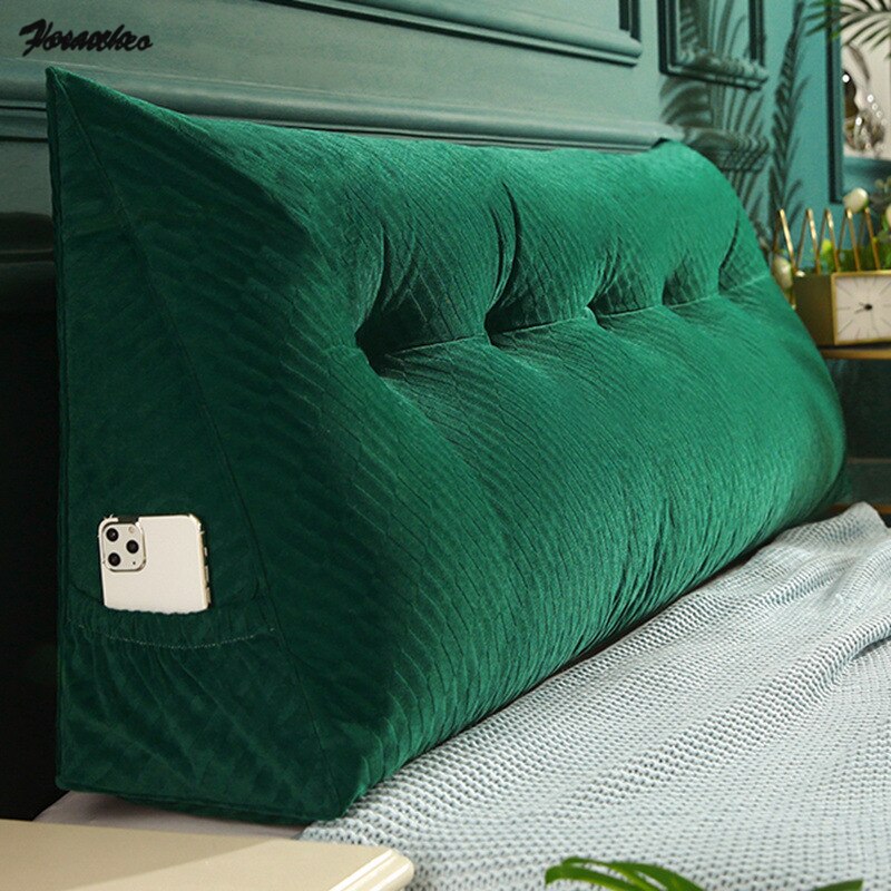 Triangular Headboard Wedge Pillow with Removable Cover