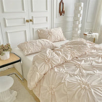 Thumbnail for King Size Pinch Pleated Duvet Cover Set