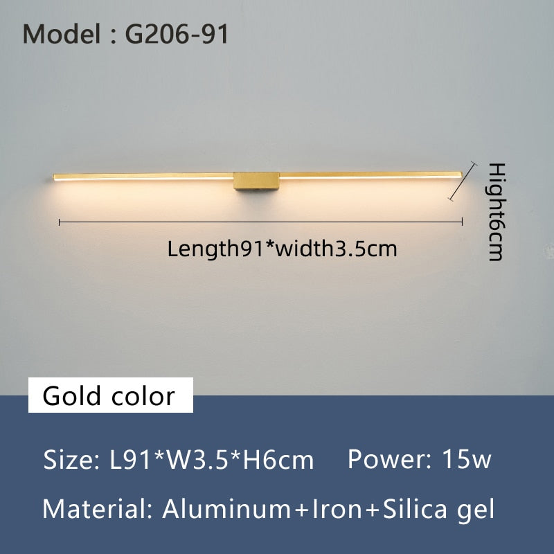NEO Gleam LED Bathroom Mirror Light - Modern Wall Lamp 19W-27W