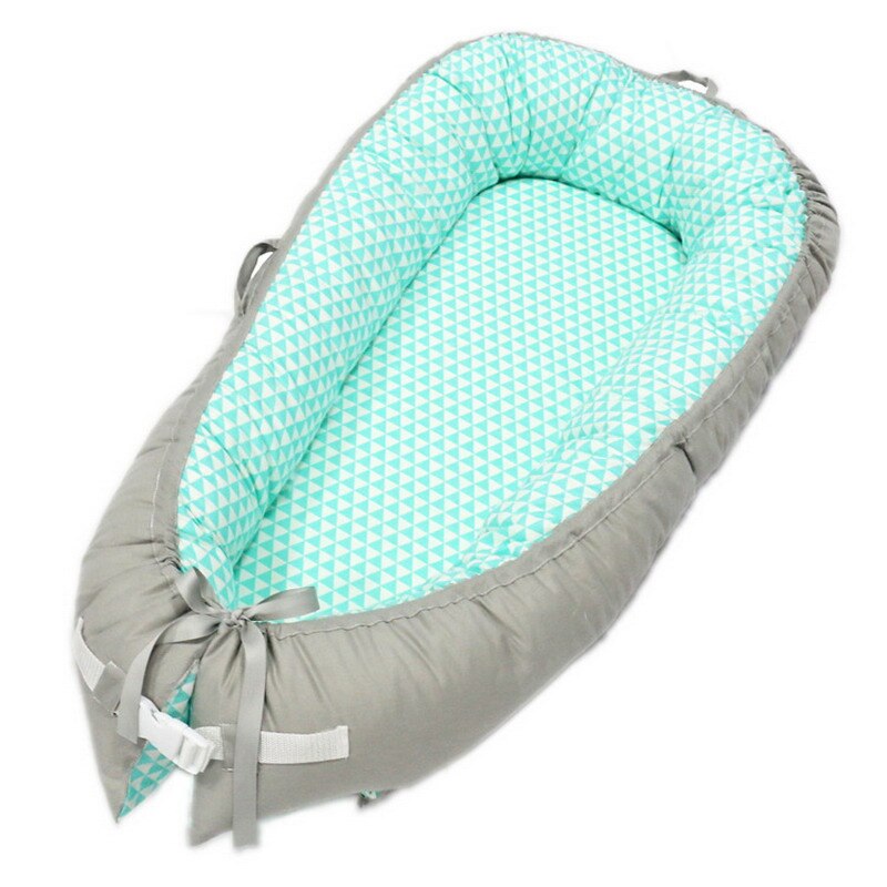 Portable Baby Nest Bed Comfy Cotton Travel Crib