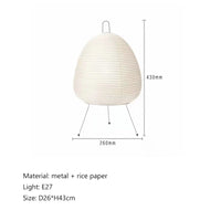 Thumbnail for Japanese Wabi Sabi Handmade Rice Paper Floor Lamp for Living Room and Bedroom