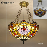 Thumbnail for Tiffany Stained Glass Pendant Light