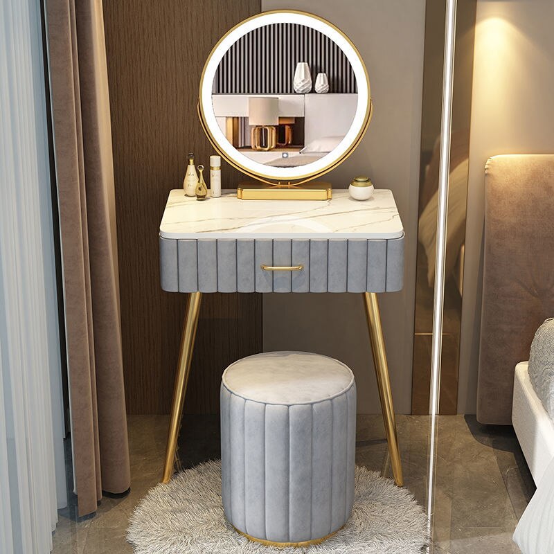 Multi - functional Dressing Table with LED Mirror - Casatrail.com